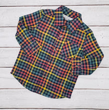 Load image into Gallery viewer, Harvest Rainbow Gingham Button-Down Shirt