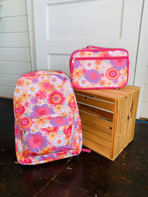 Flower Power Backpack & Lunch Box