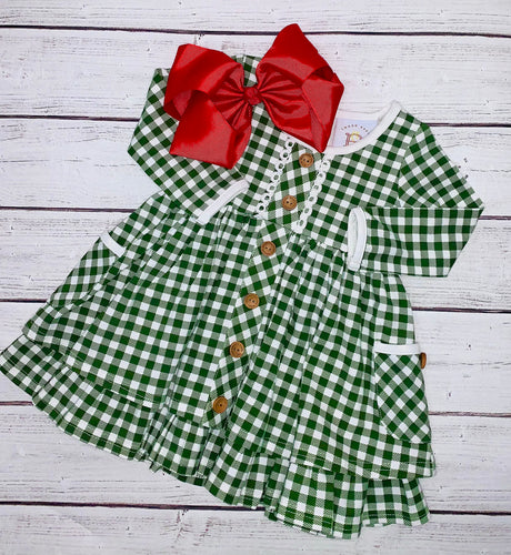 Green Gingham Dress