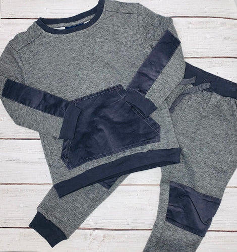 Boys Grey Sweat Set