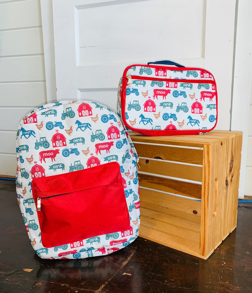 Farmer Jack Backpack & Lunch Box