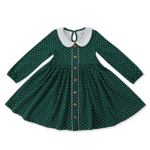 Pine Dottie Dress