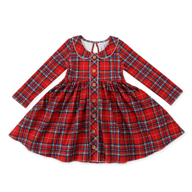 Red Plaid Holiday Dress