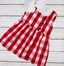 Load image into Gallery viewer, Red Gingham Dress