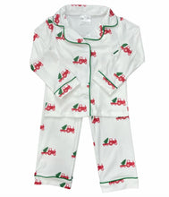 Load image into Gallery viewer, Holiday Tractor Button Down PJs