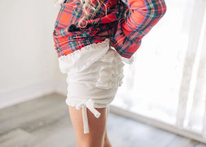 Tartan Holiday gown with Bloomers