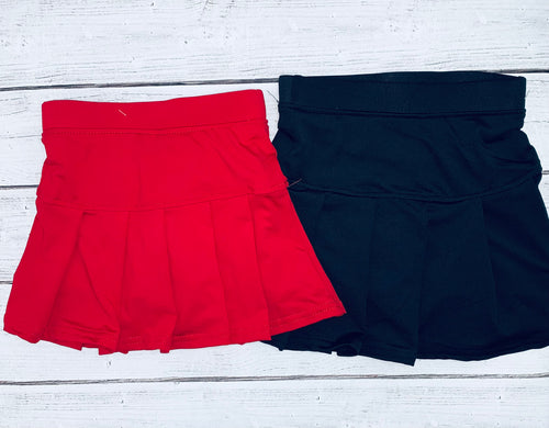 Solid Color Tennis Skort