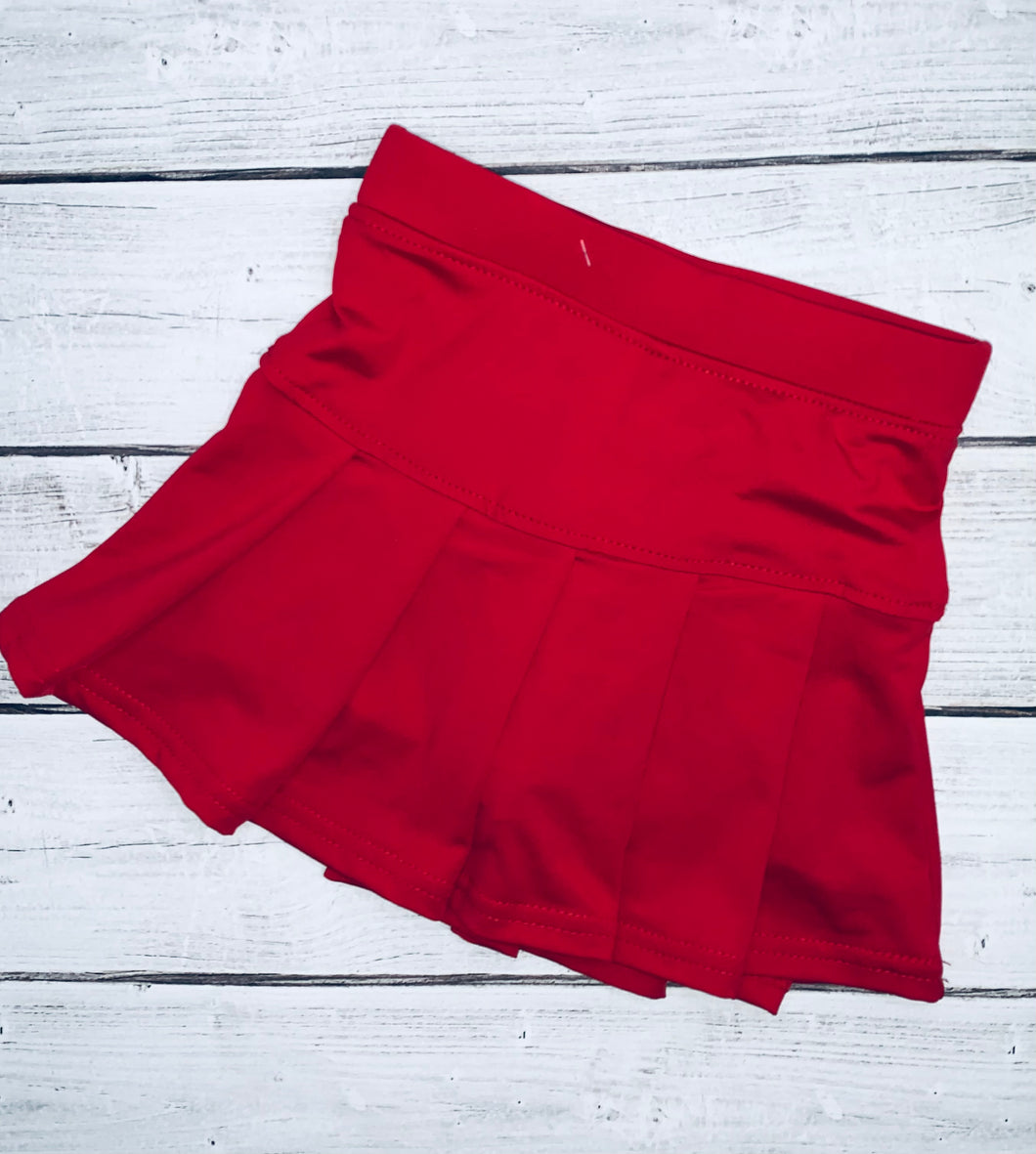 Solid Color Tennis Skort