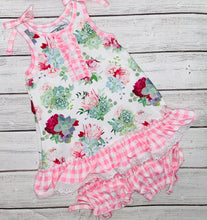 Load image into Gallery viewer, Pink Succulent Gown &amp; Bloomers