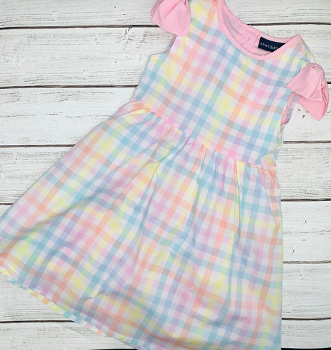 Plaid Pastel Gingham Sun Dress