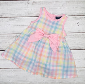 Plaid Pastel Gingham Sun Dress